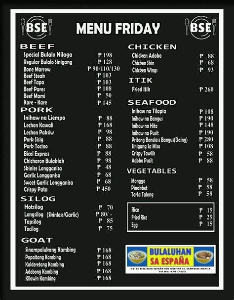 bulaluhan sa españa|Bulalohan sa España restaurant, Manila .
